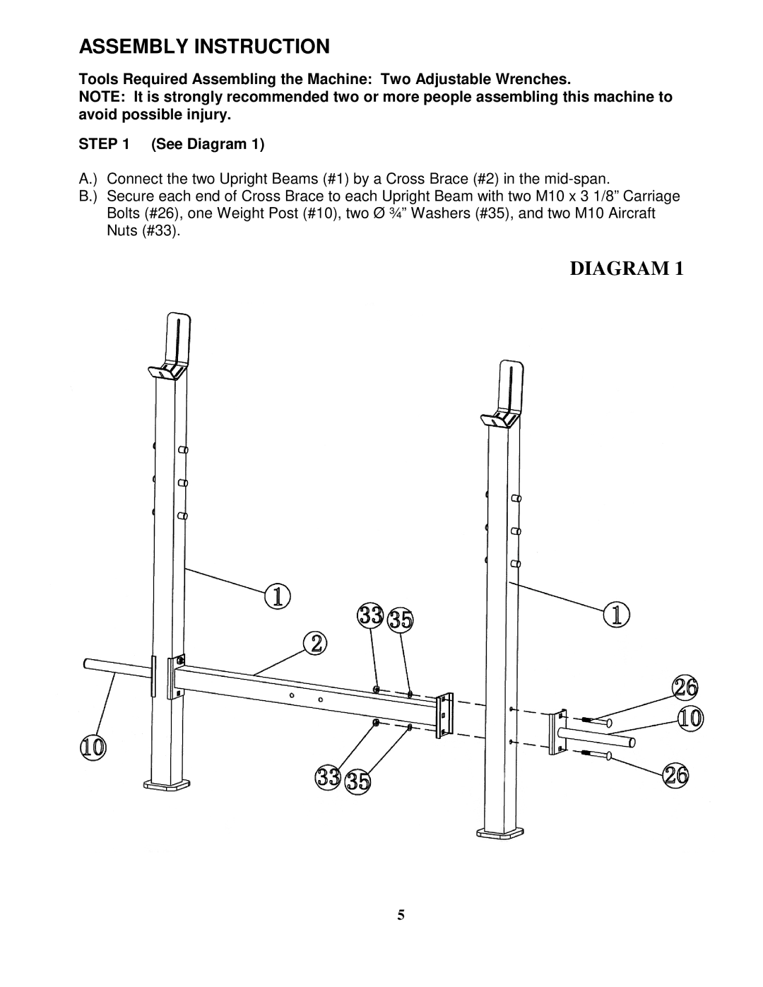 Impex IGS-705 manual Assembly Instruction, Diagram 