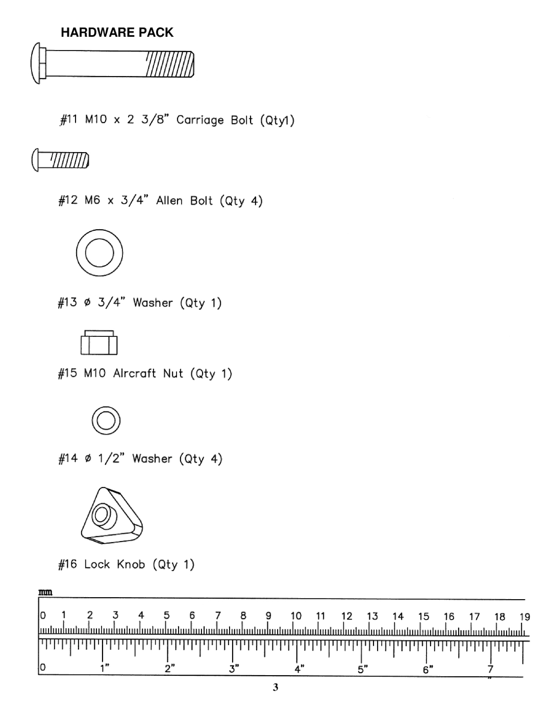 Impex JD 1 manual Hardware Pack 