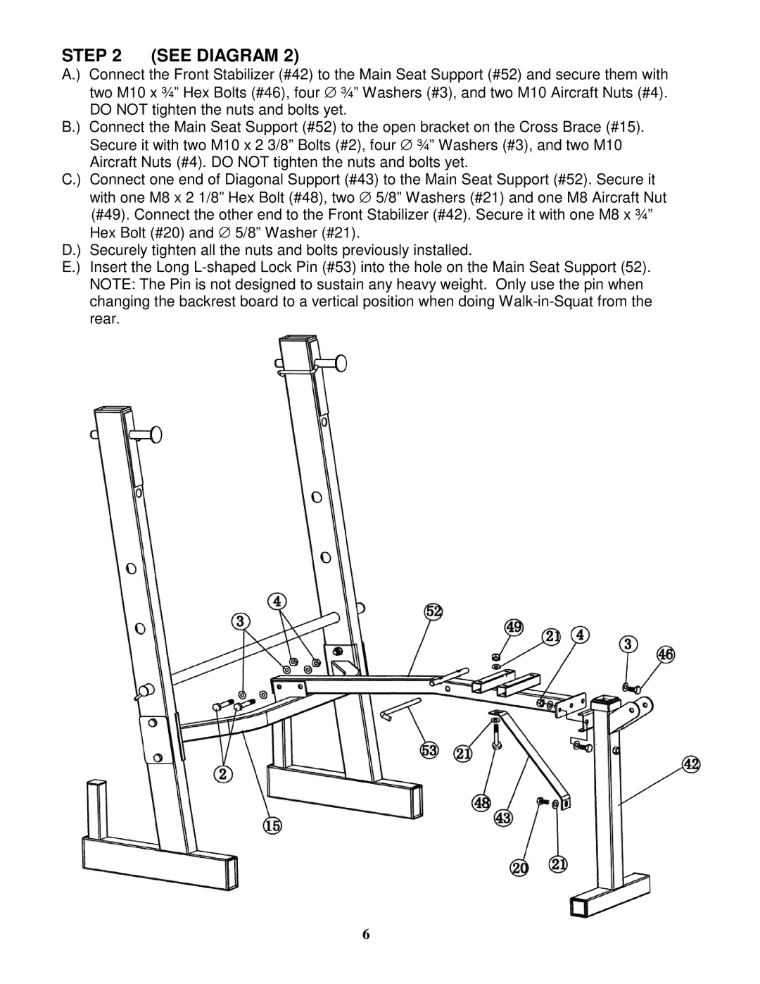 Impex MCB-346 manual Step See Diagram 