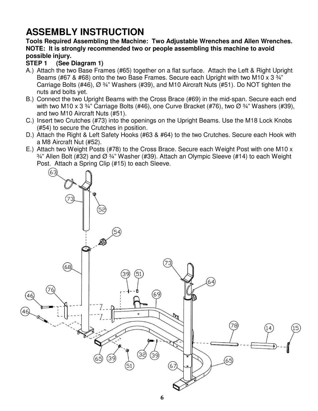 Impex MCB 880-MG manual Assembly Instruction 