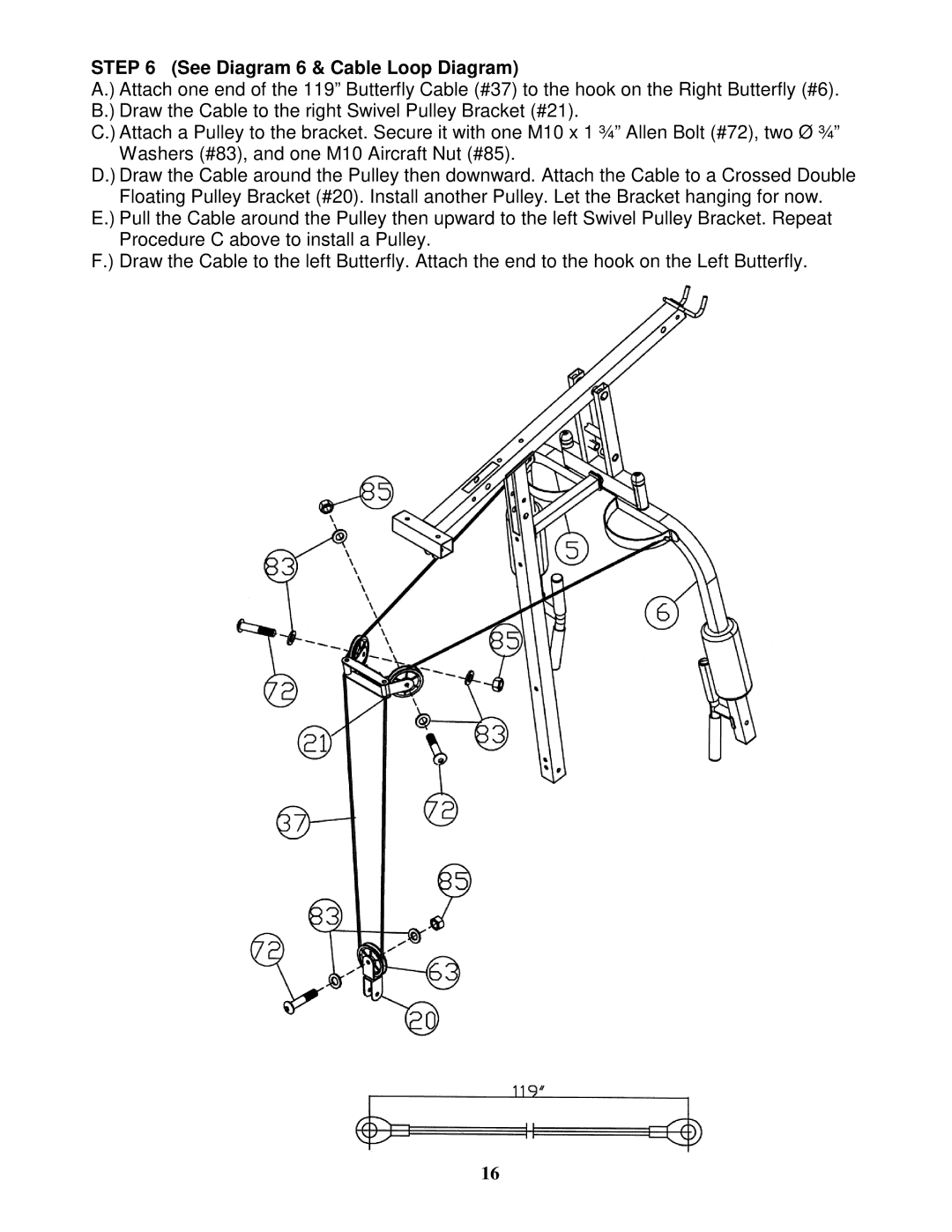 Impex MD-2109 manual See Diagram 6 & Cable Loop Diagram 