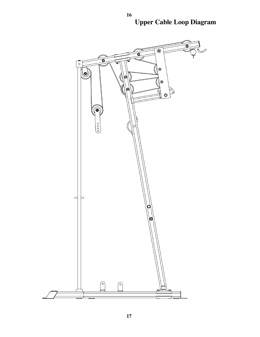 Impex MD-3400 manual Upper Cable Loop Diagram 