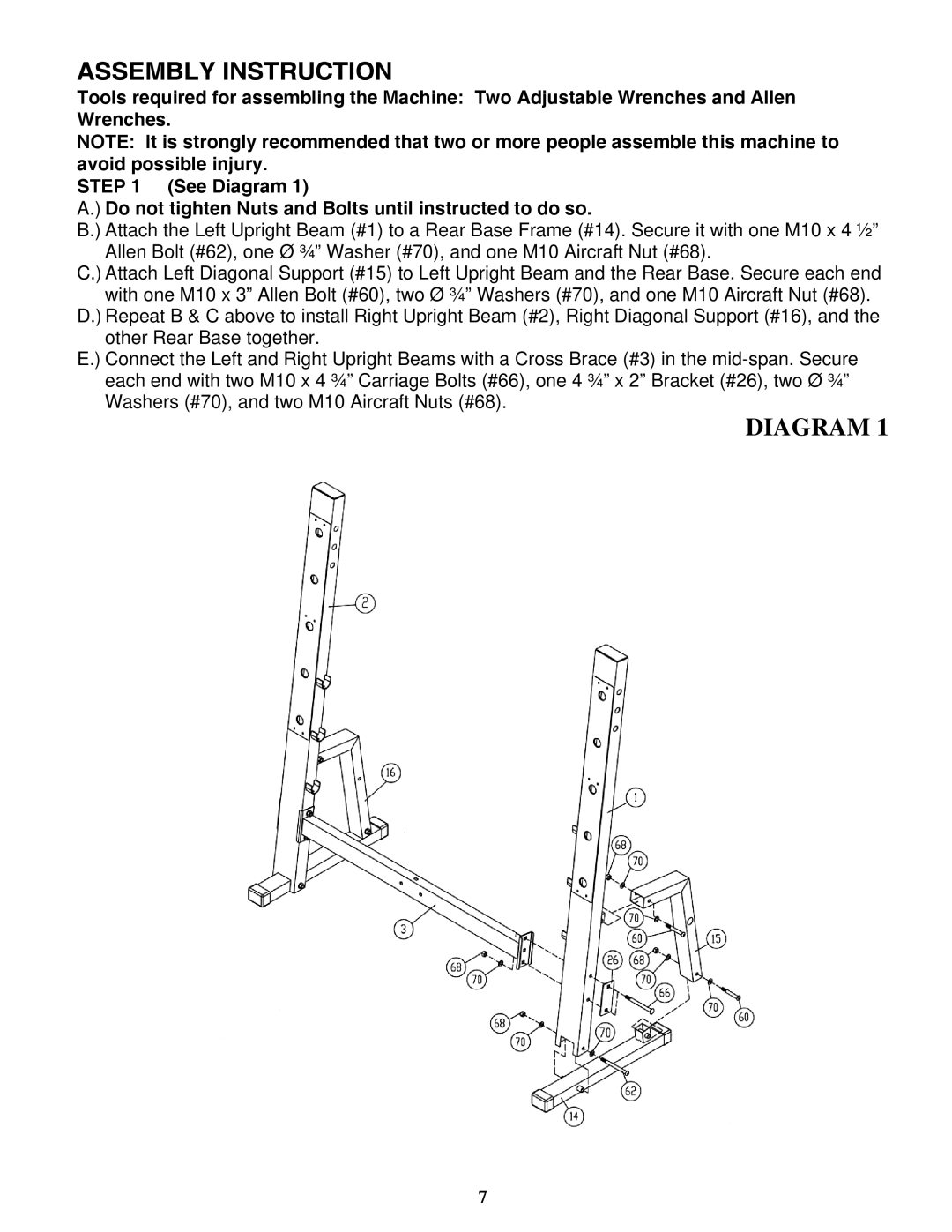 Impex MD-823 manual Assembly Instruction 