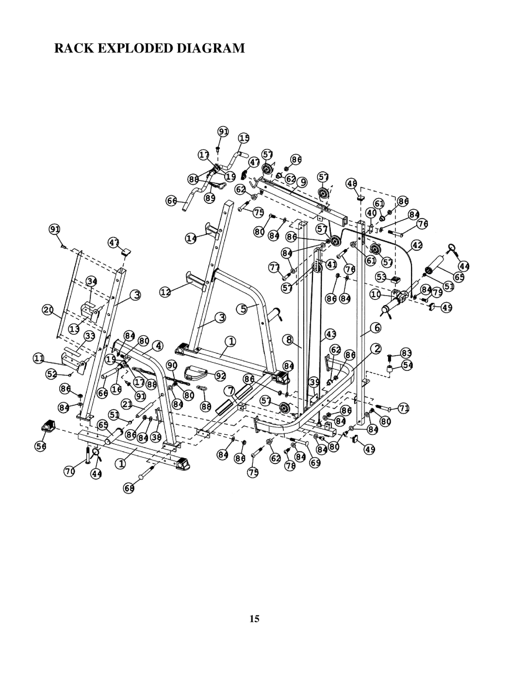 Impex MD-PWR-20 manual Rack Exploded Diagram 