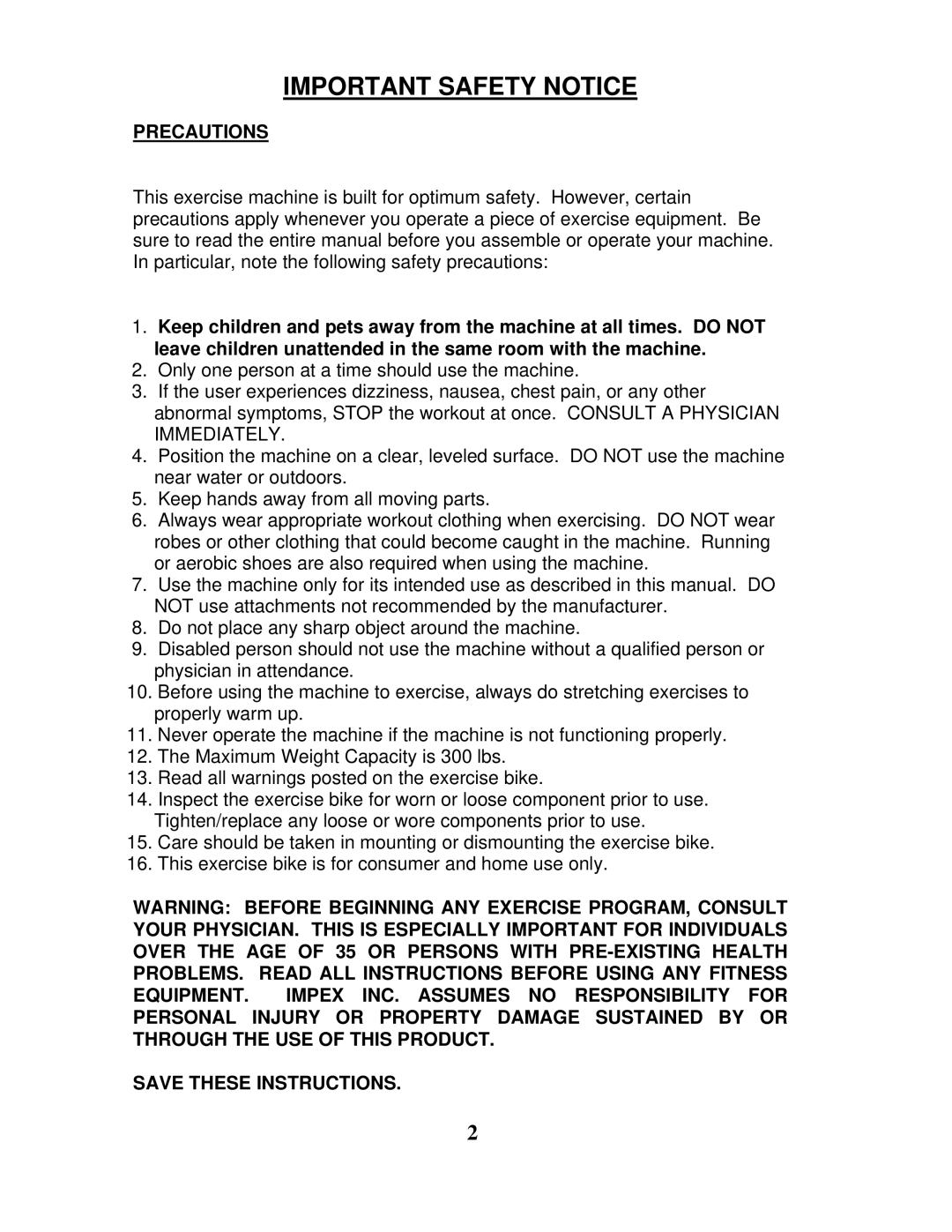 Impex ME-708 manual Important Safety Notice, Precautions 