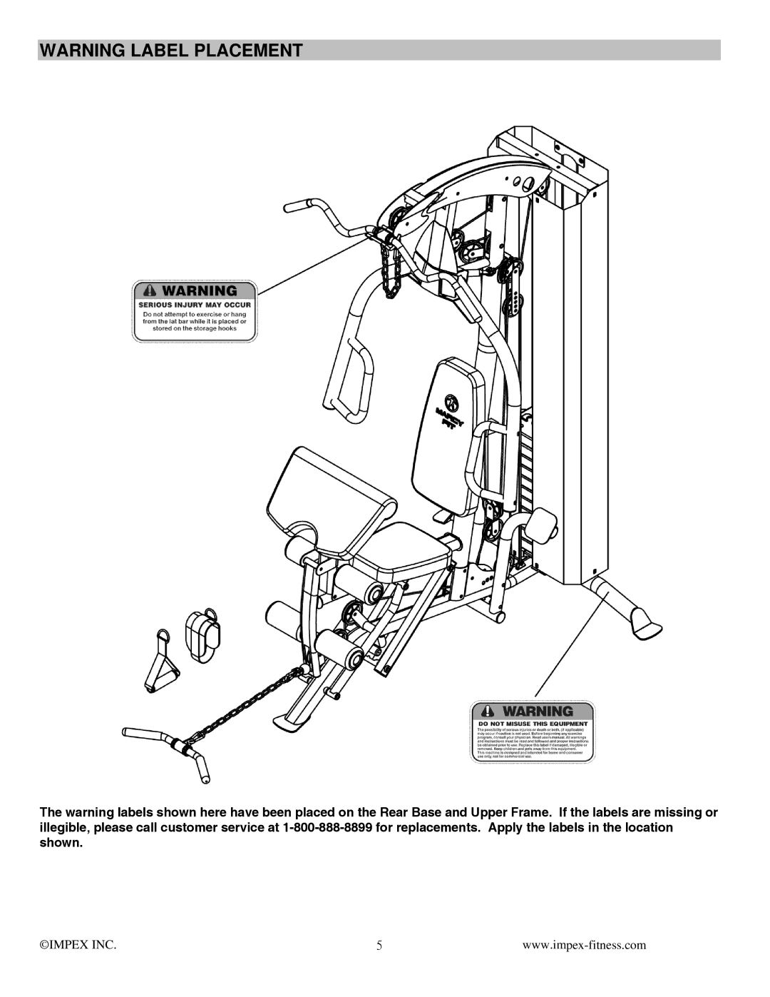 Impex MFM-8250 manual Impex INC 