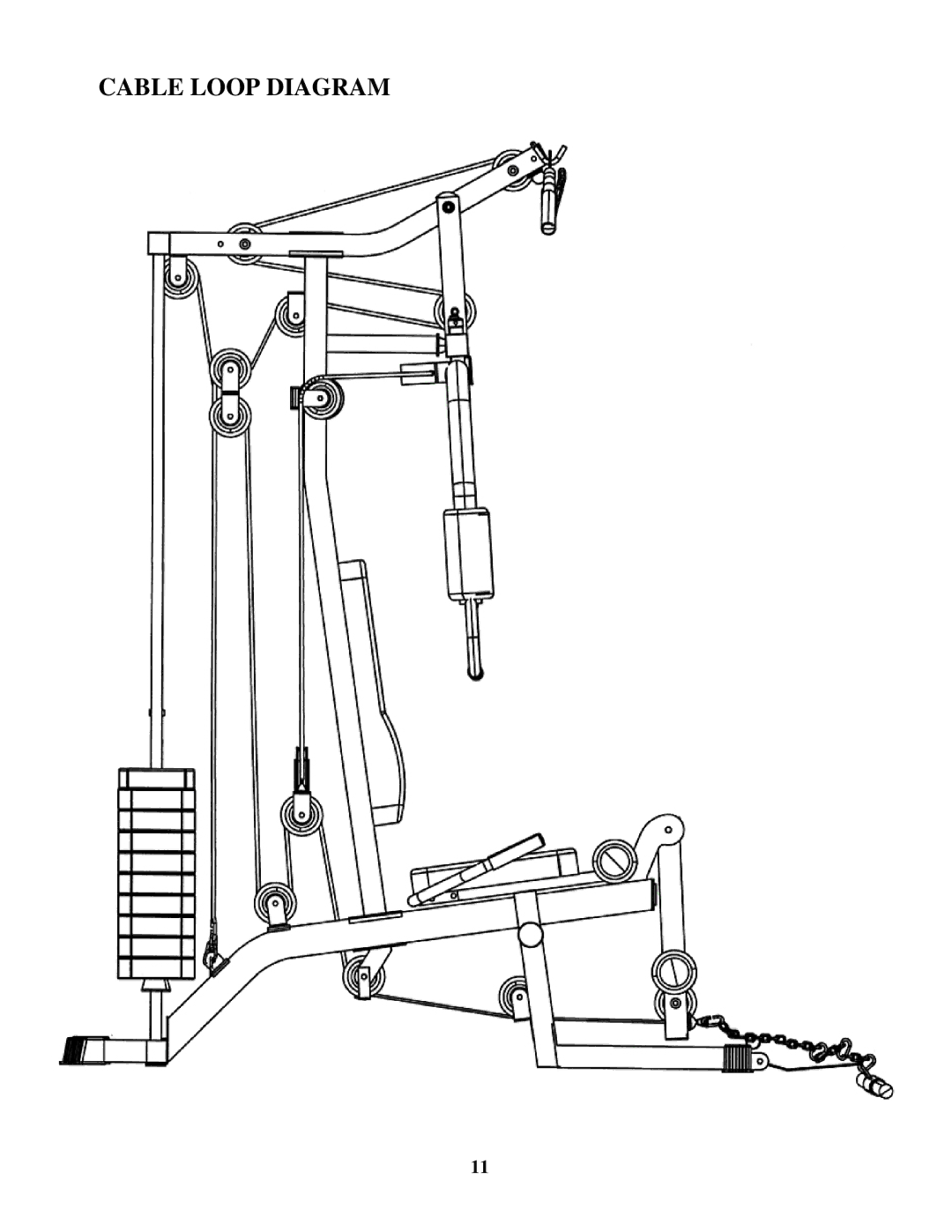 Impex MP 1100 manual Cable Loop Diagram 