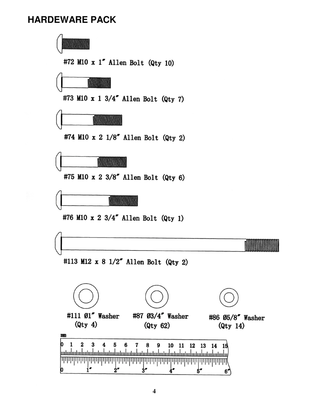 Impex MP-3105 manual Hardeware Pack 