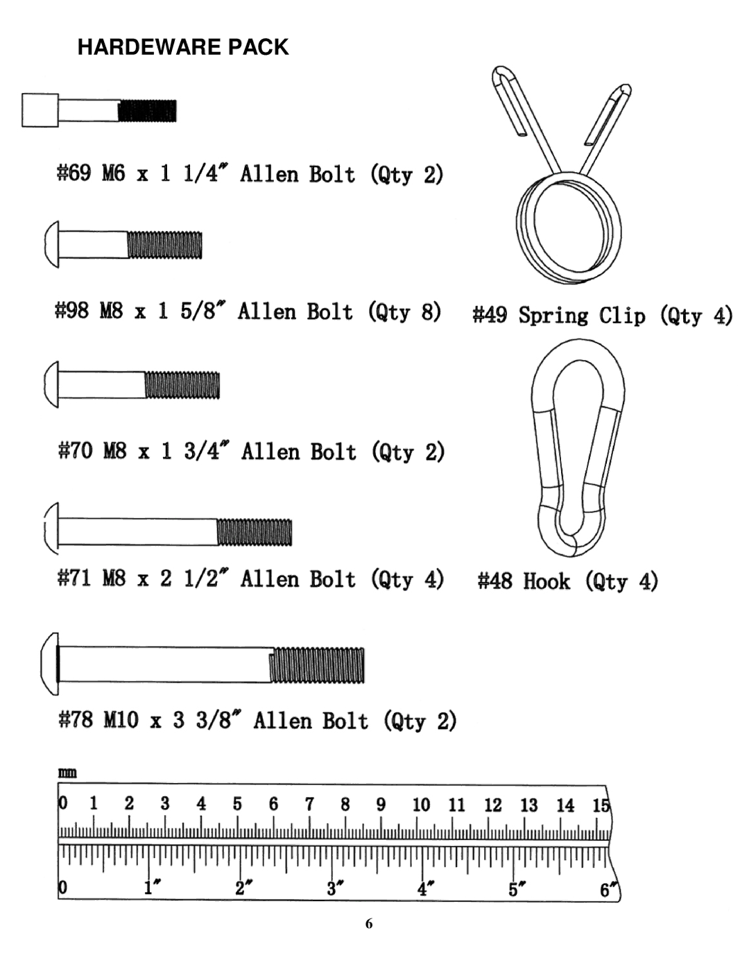 Impex MP-3105 manual Hardeware Pack 