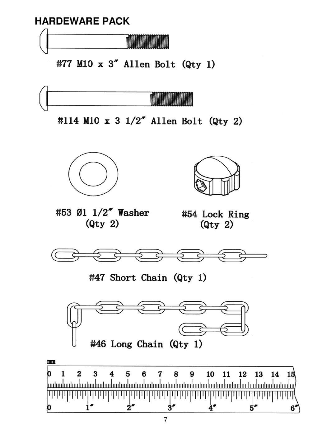 Impex MP-3105 manual Hardeware Pack 