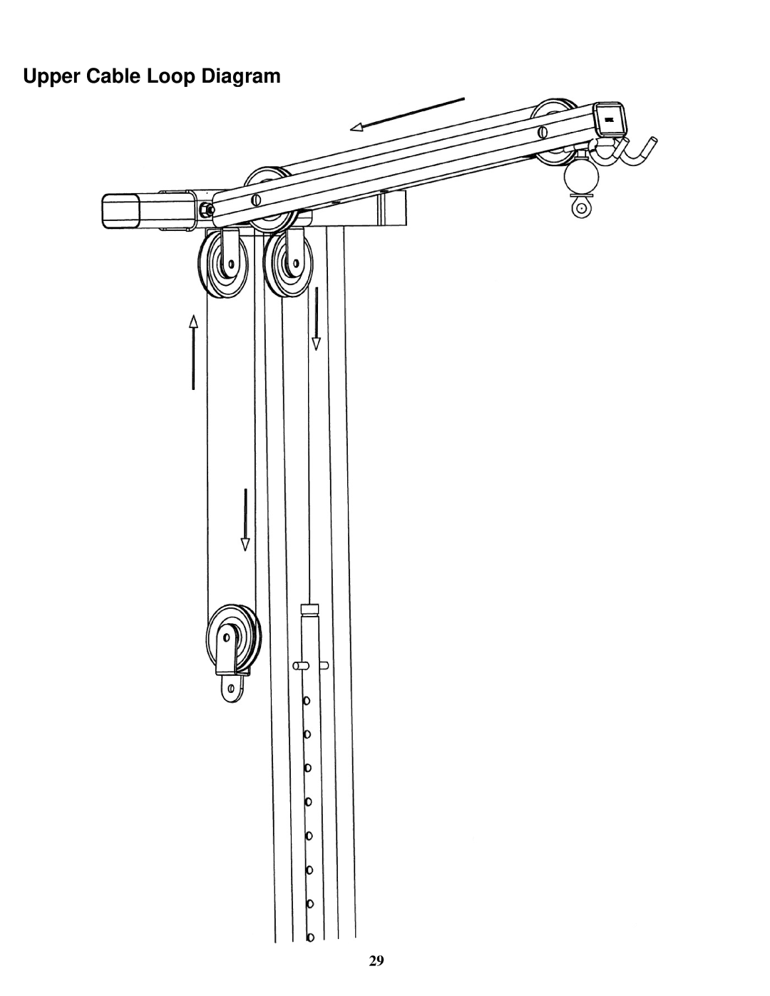 Impex MP-4500 manual Upper Cable Loop Diagram 