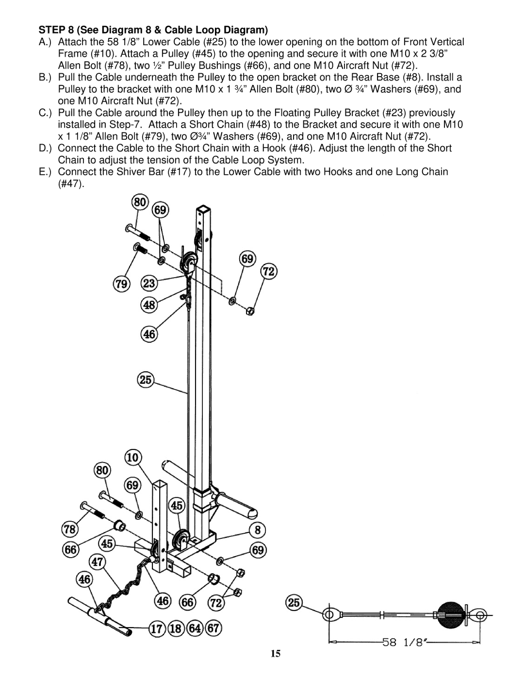 Impex MP-PWR10.0 manual See Diagram 8 & Cable Loop Diagram 