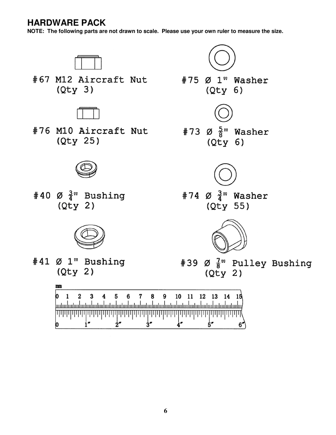 Impex MSS-1600 manual Hardware Pack 