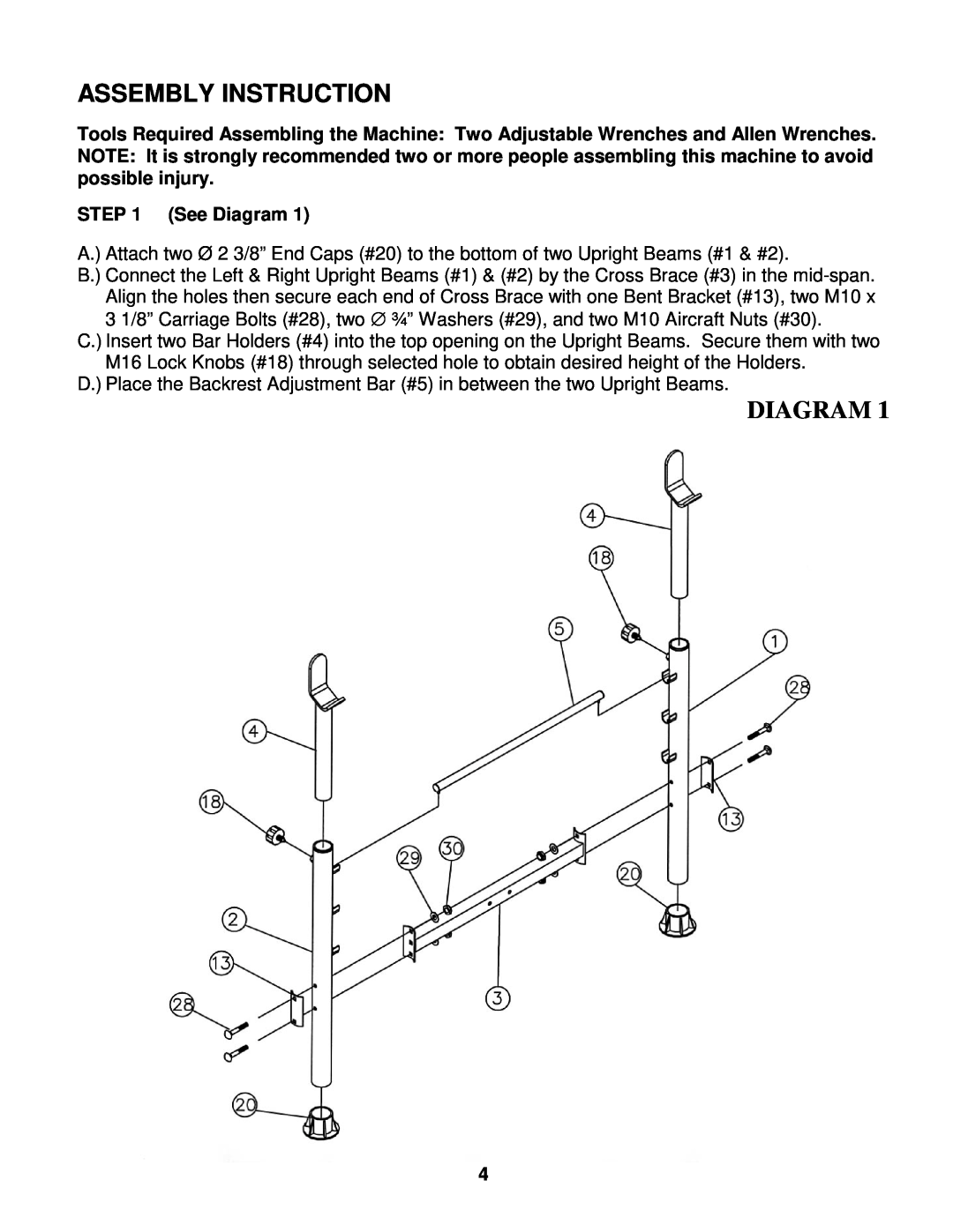 Impex MWB -558 manual Assembly Instruction, Diagram 