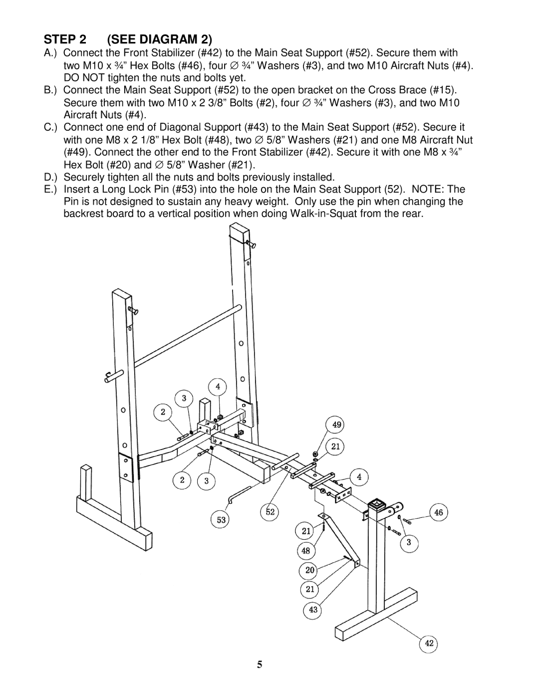 Impex MWB-345 manual Step See Diagram 