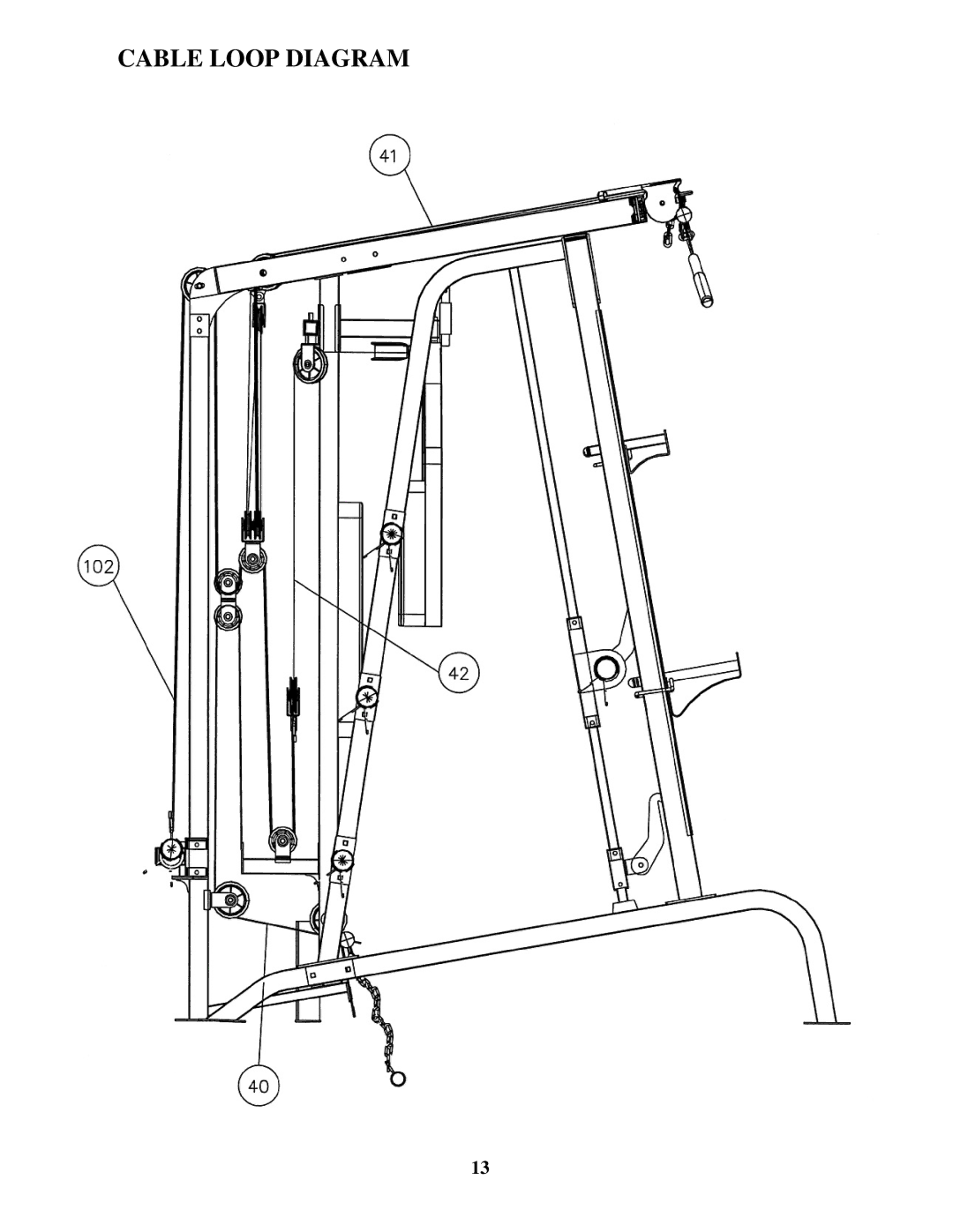 Impex MWB-4360 manual Cable Loop Diagram 