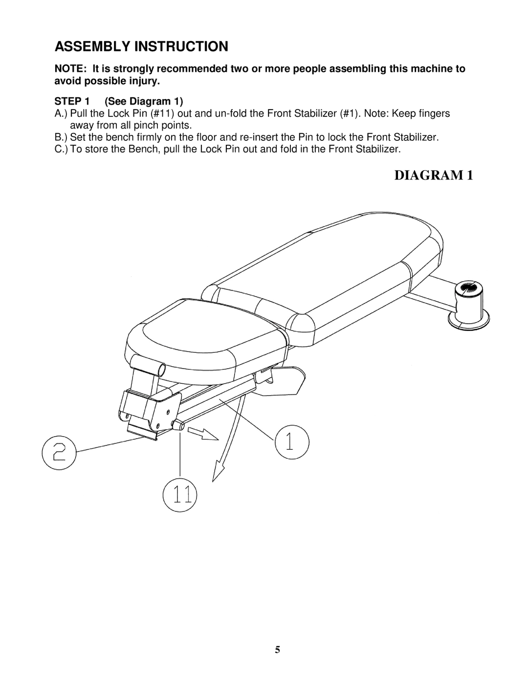 Impex MWB-6901 manual Assembly Instruction, See Diagram 