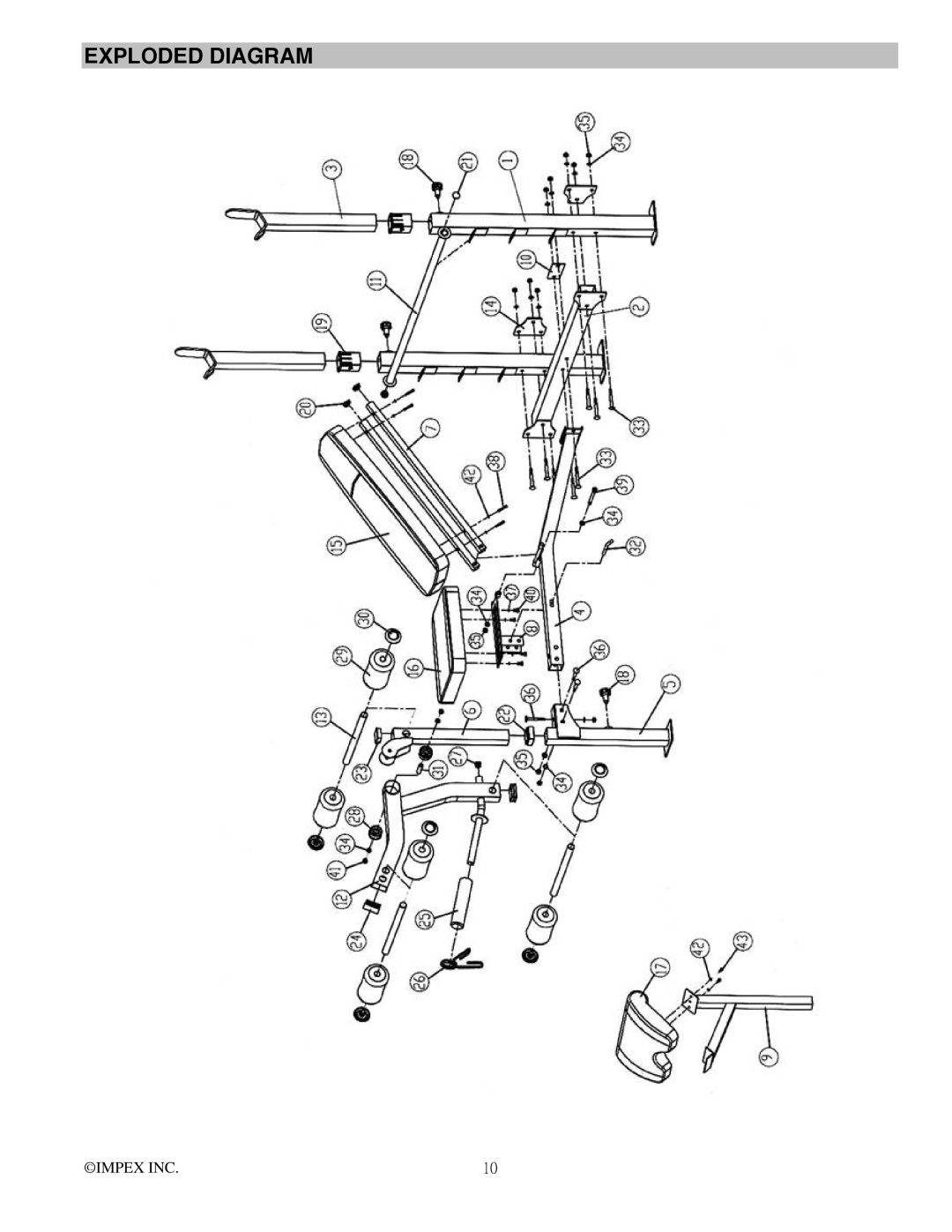 Impex MWB-715N manual Exploded Diagram 