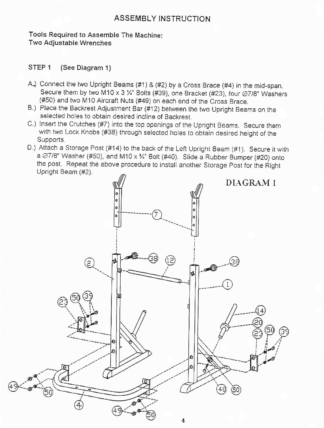 Impex 157, MWB 757, Fitness Equipment manual 
