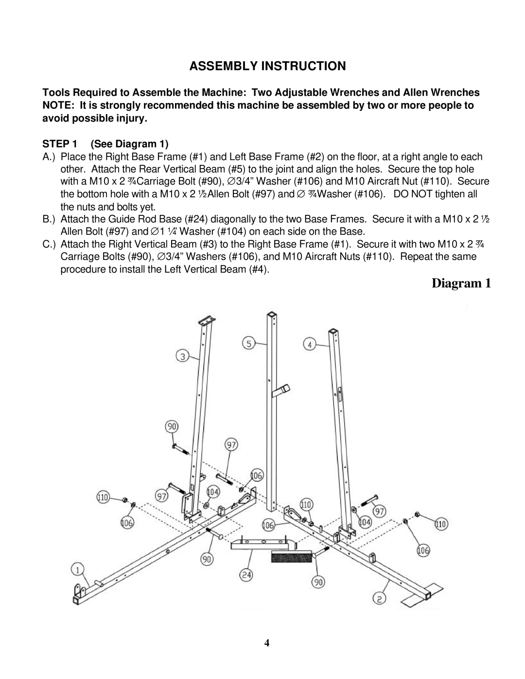 Impex MWB CR 4 manual Diagram 