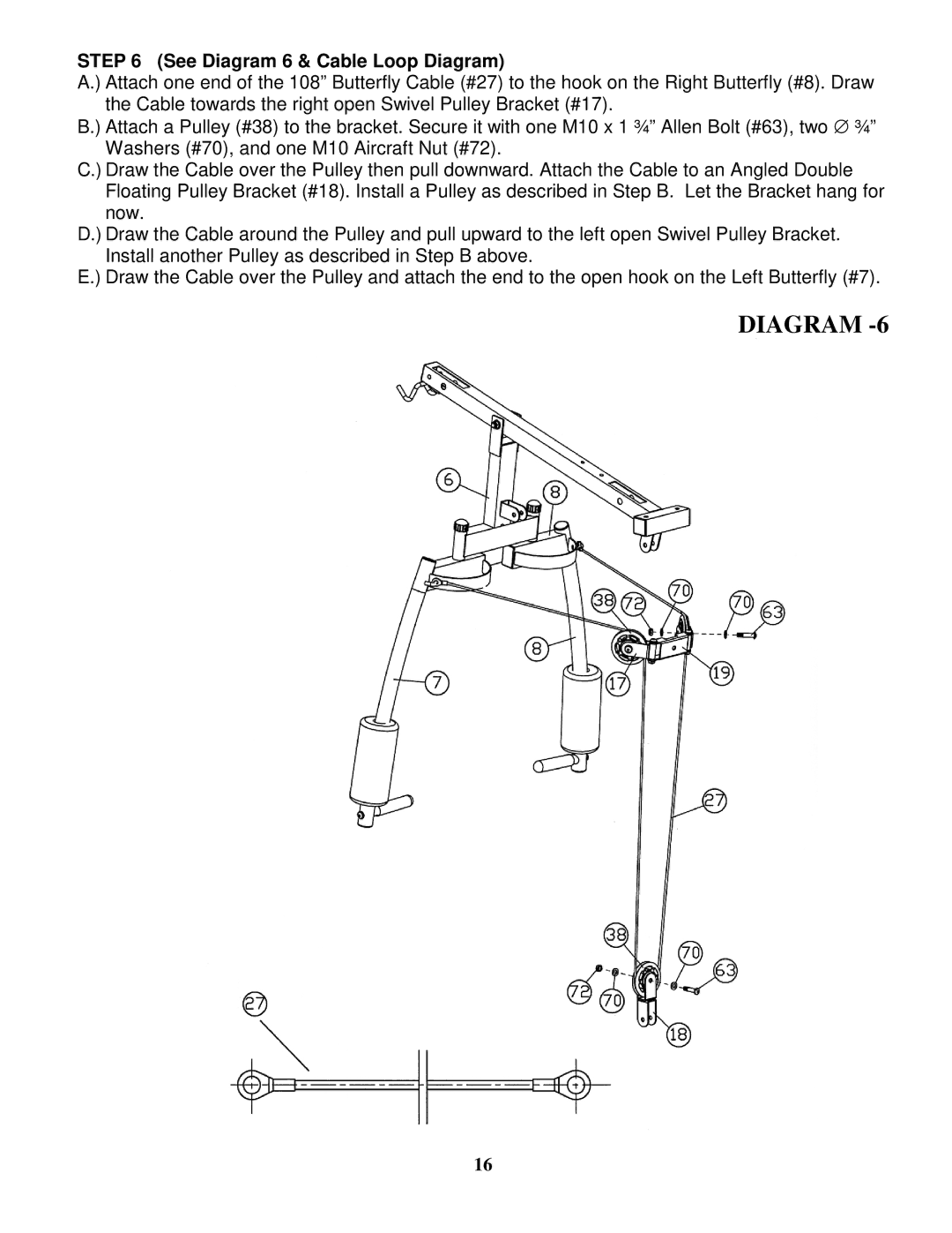 Impex MWM-1100 manual See Diagram 6 & Cable Loop Diagram 