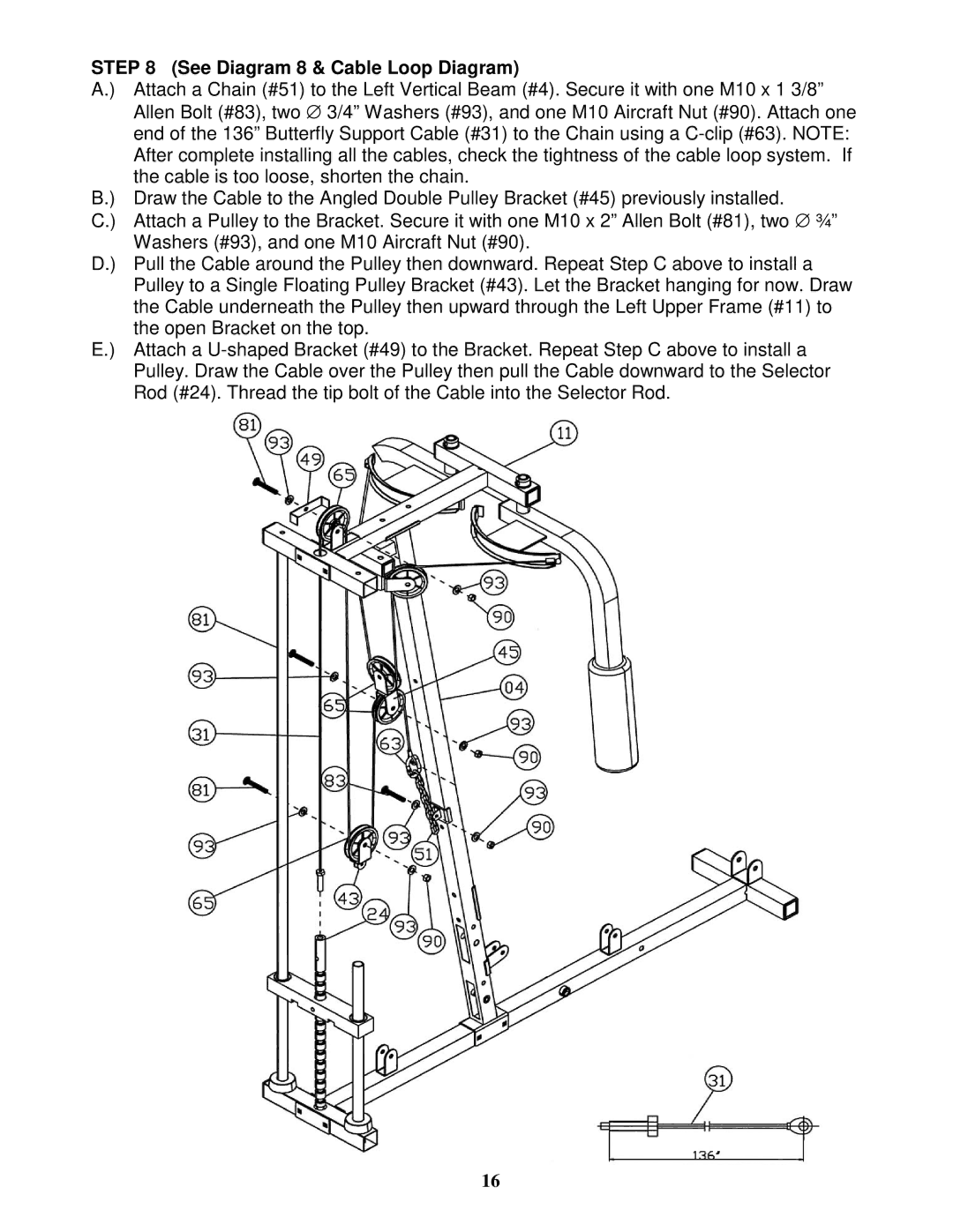 Impex MWM 1801 manual See Diagram 8 & Cable Loop Diagram 