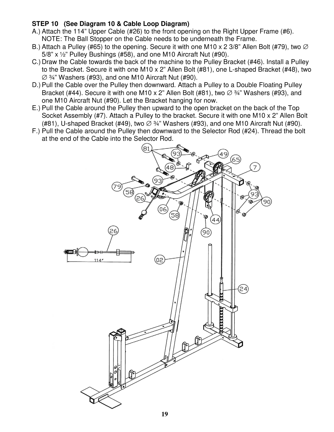 Impex MWM 1801 manual See Diagram 10 & Cable Loop Diagram 