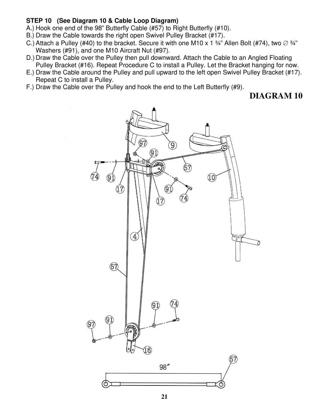 Impex MWM-1840 manual See Diagram 10 & Cable Loop Diagram 