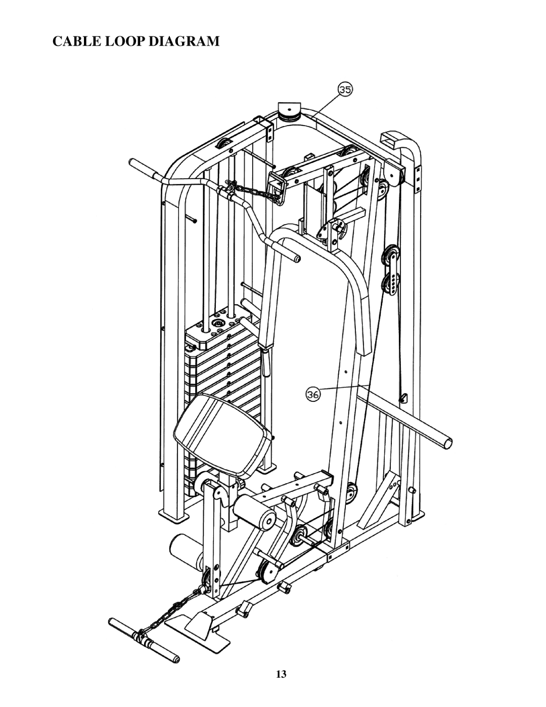 Impex MWM-7300 manual Cable Loop Diagram 