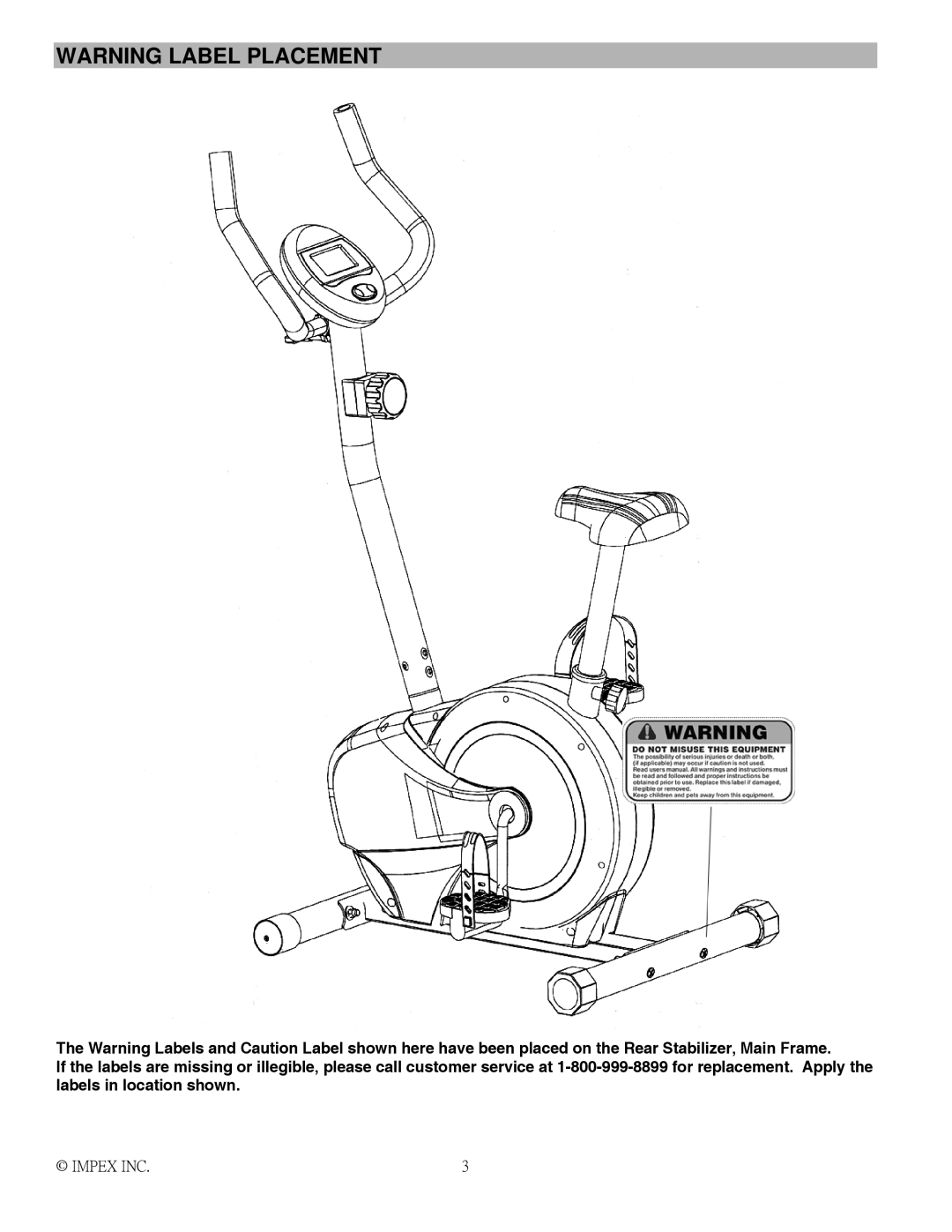 Impex NS-1003U manual Impex INC 