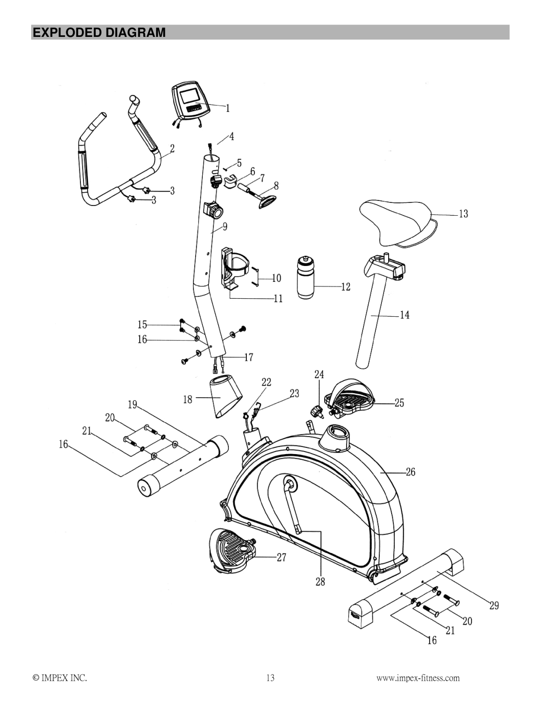 Impex NS-1101U manual Exploded Diagram 