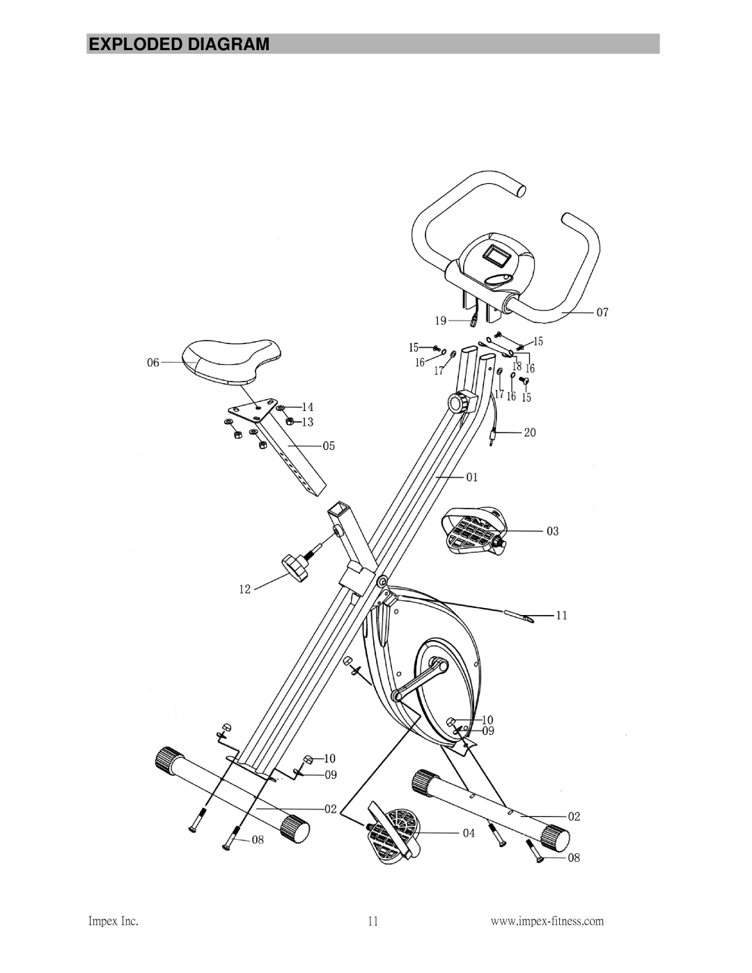 Impex NS-652 manual Exploded Diagram 