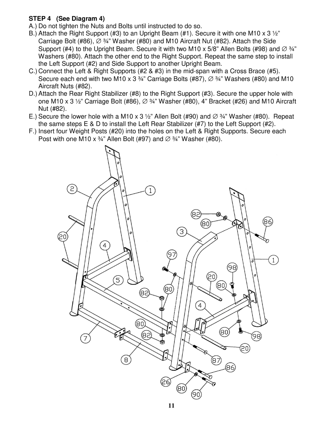 Impex Olympic Cage manual See Diagram 