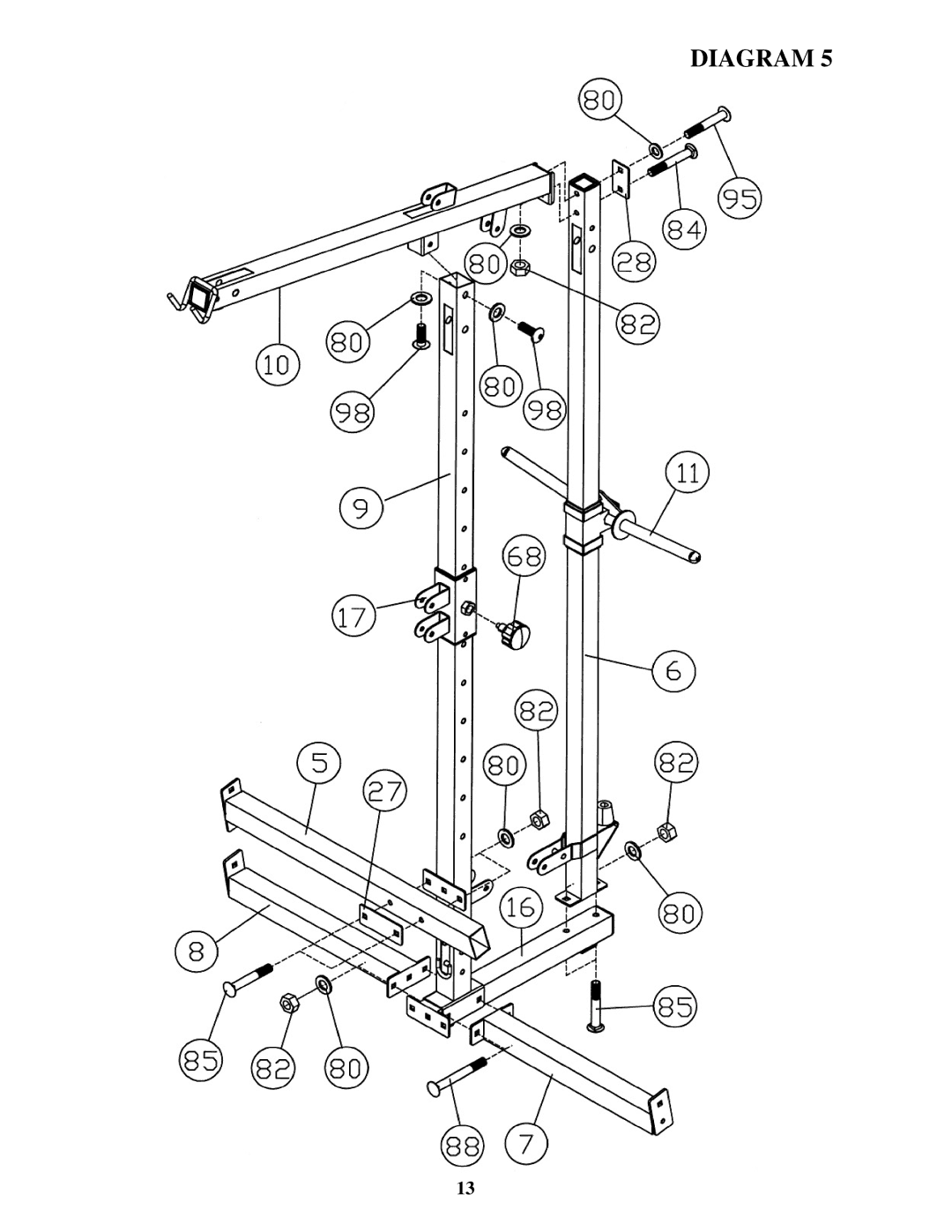 Impex Olympic Cage manual Diagram 