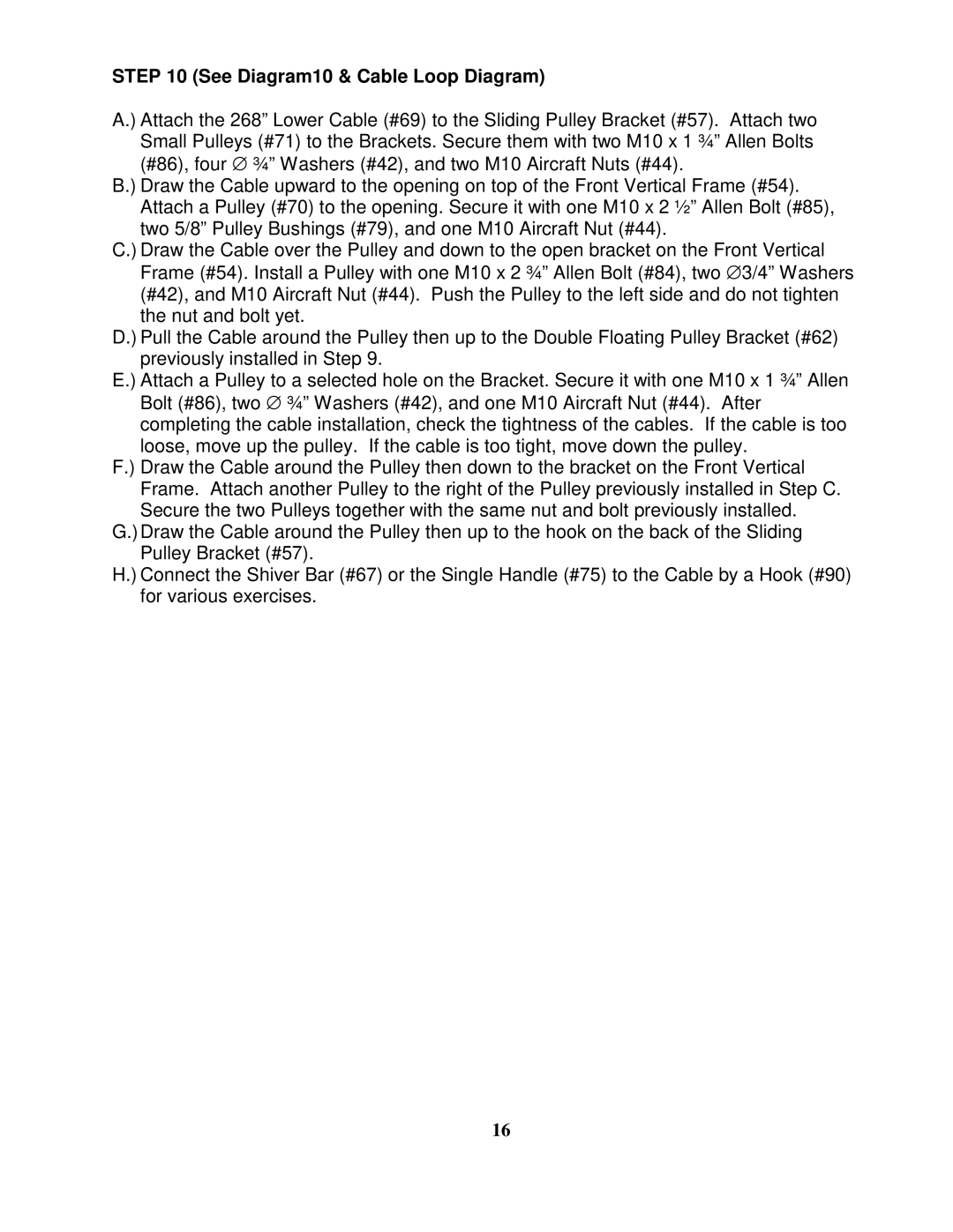 Impex PHC-PWR9 manual See Diagram10 & Cable Loop Diagram 