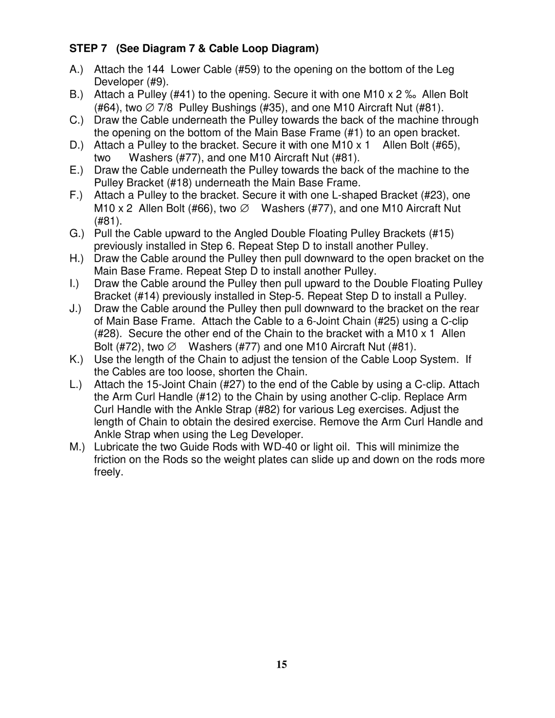 Impex PHE1000 manual See Diagram 7 & Cable Loop Diagram 