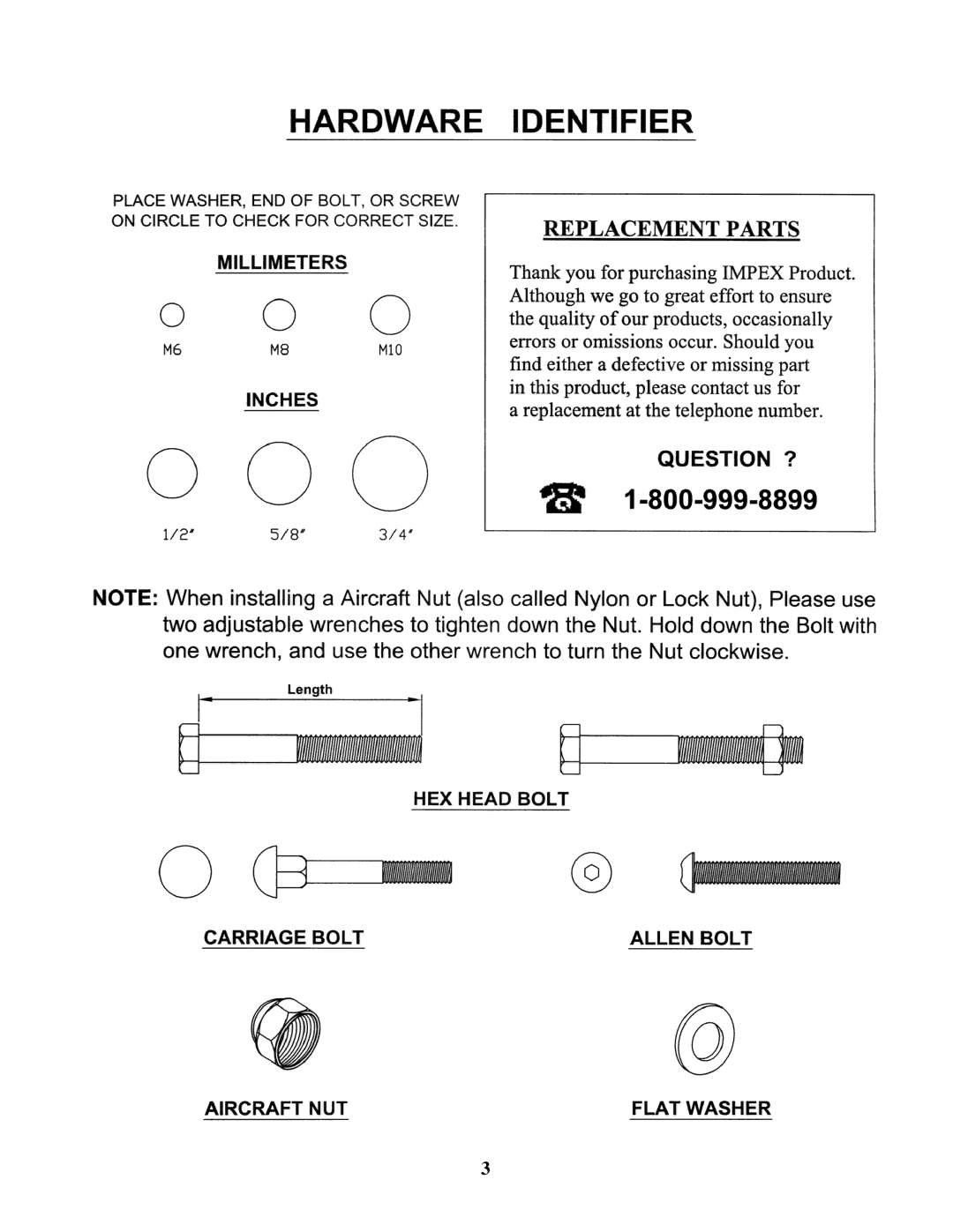 Impex PL-01012RP manual 