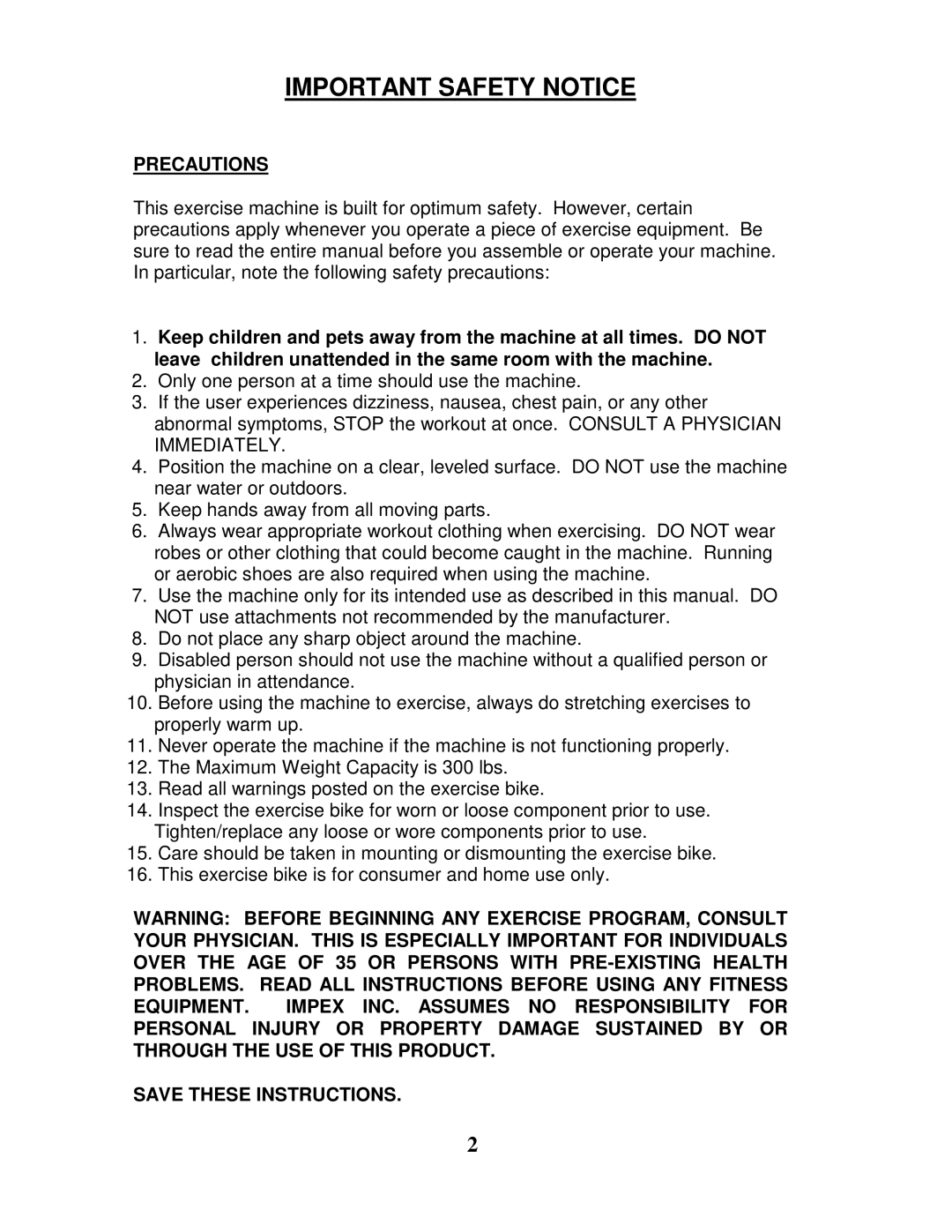 Impex PL-43211 manual Important Safety Notice, Precautions 