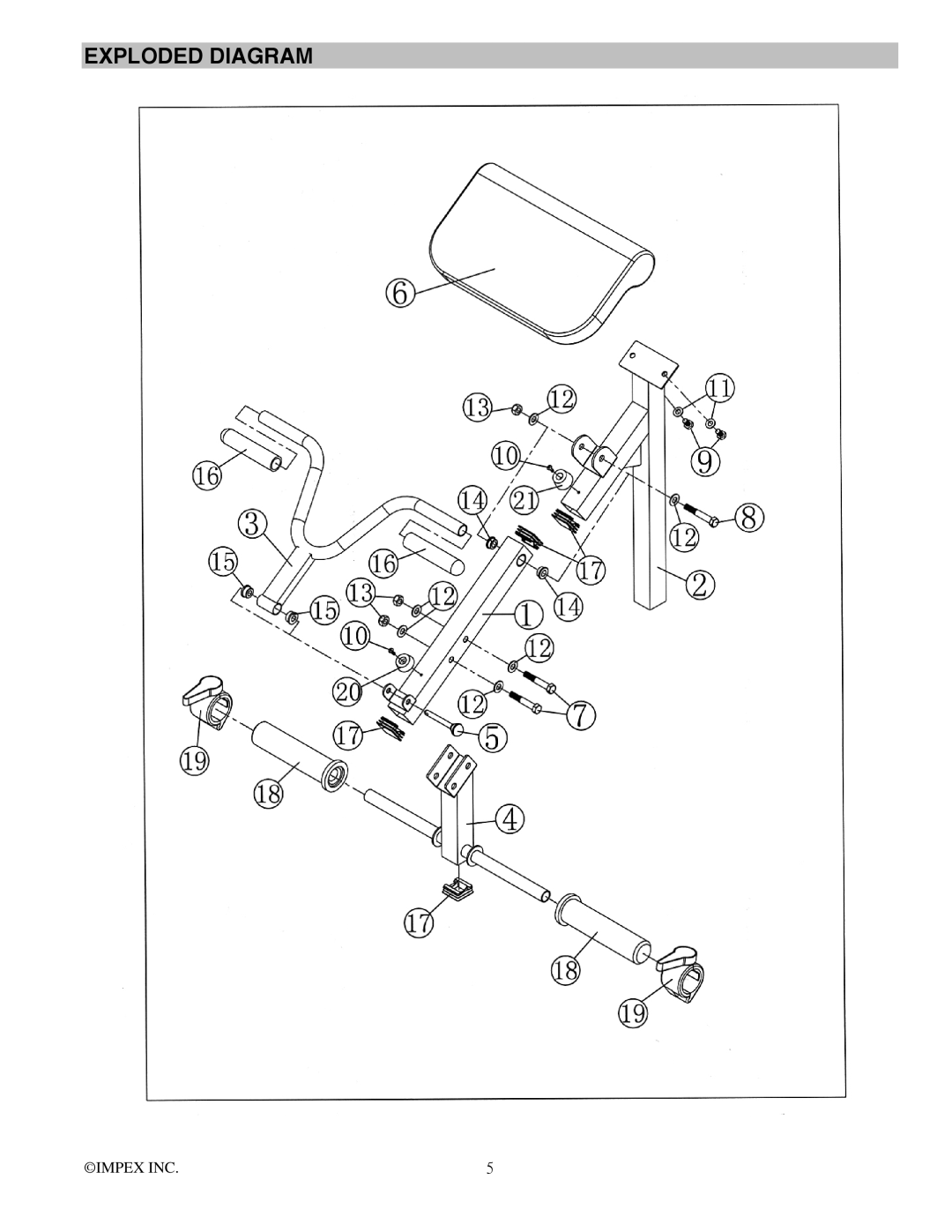 Impex PM-30 manual Exploded Diagram 