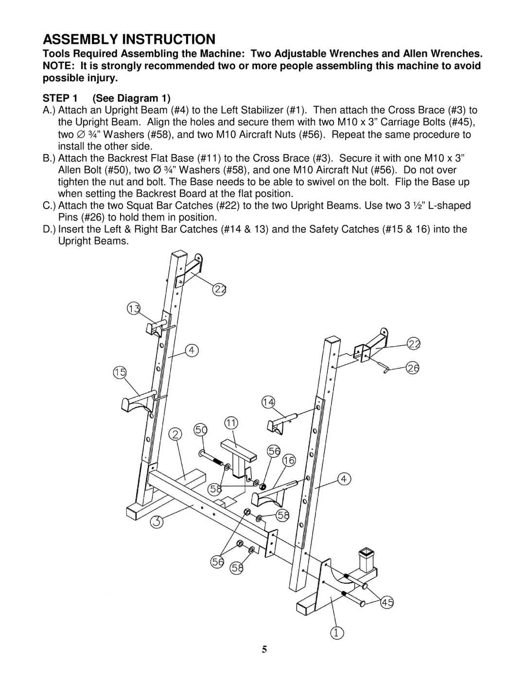 Impex PRO 6 manual Assembly Instruction 