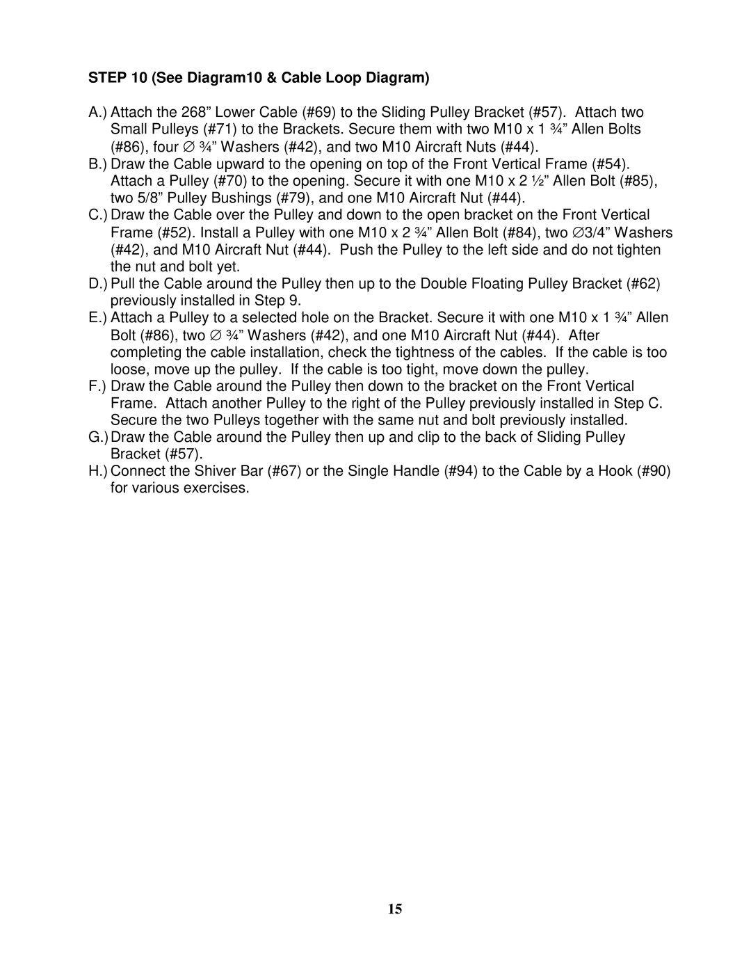 Impex PWR 6 manual See Diagram10 & Cable Loop Diagram 