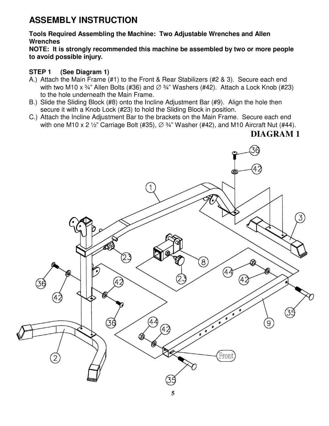 Impex PWR 6 manual Assembly Instruction 