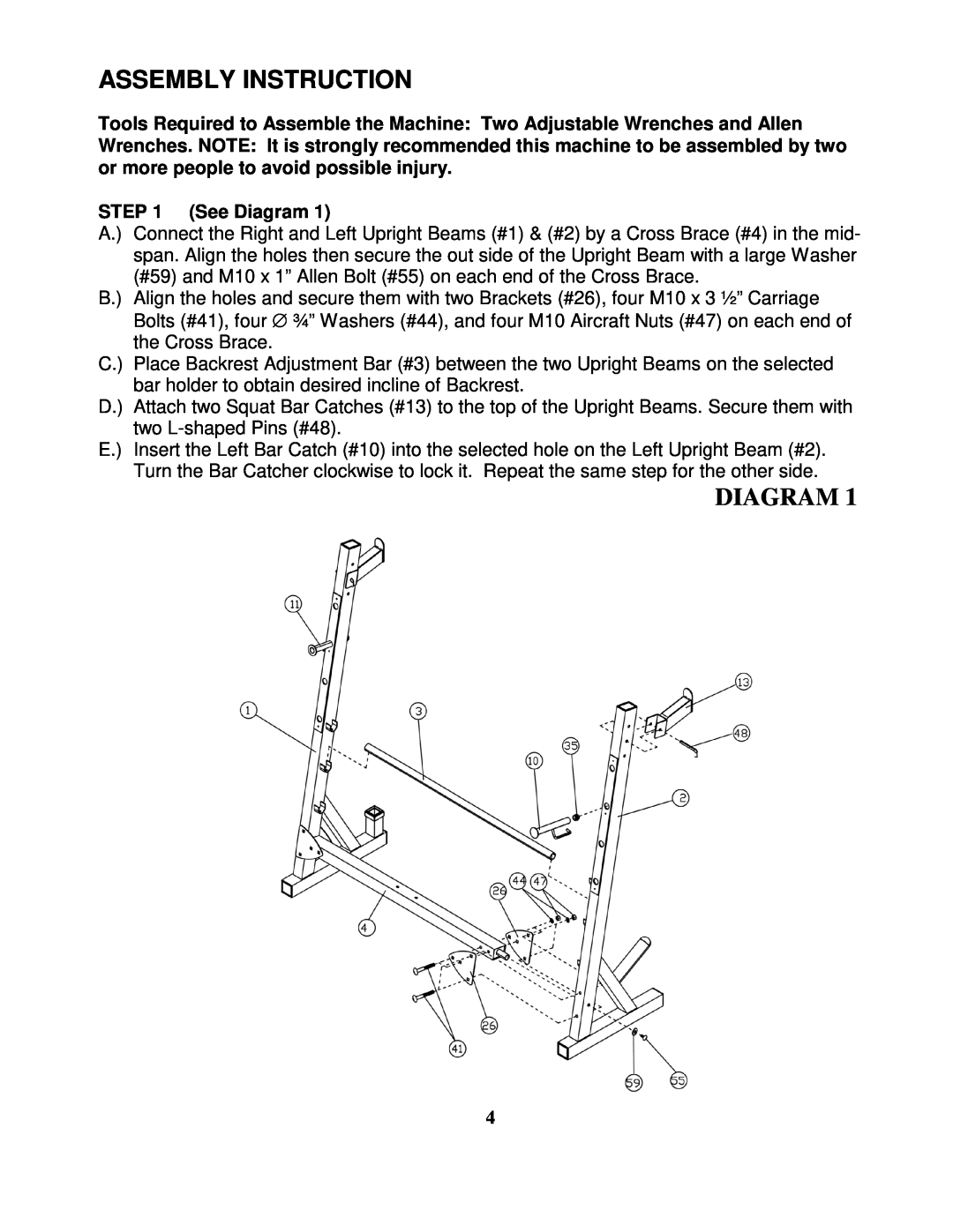 Impex PWR SURGE manual Assembly Instruction, Diagram 