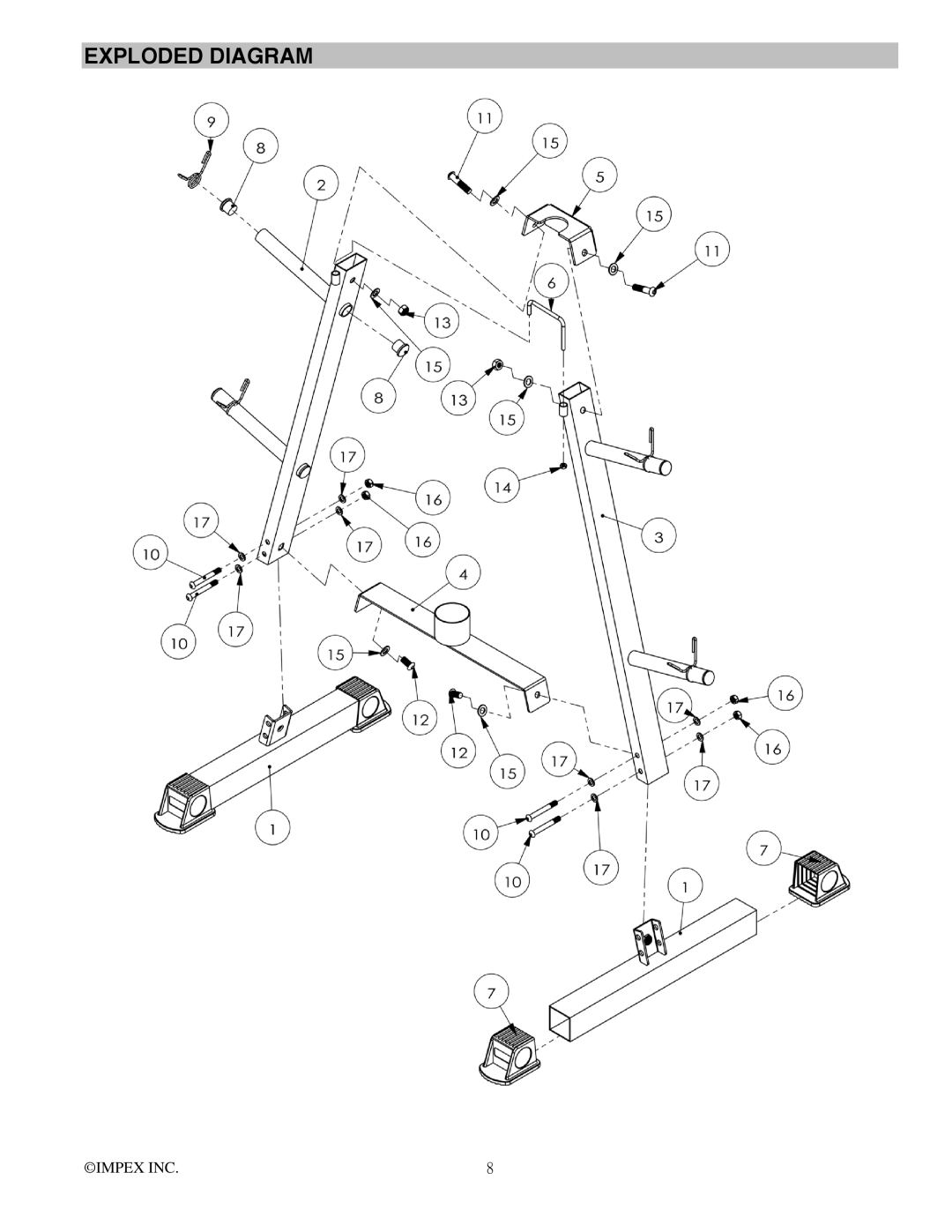 Impex SAG-44.0 manual Exploded Diagram 