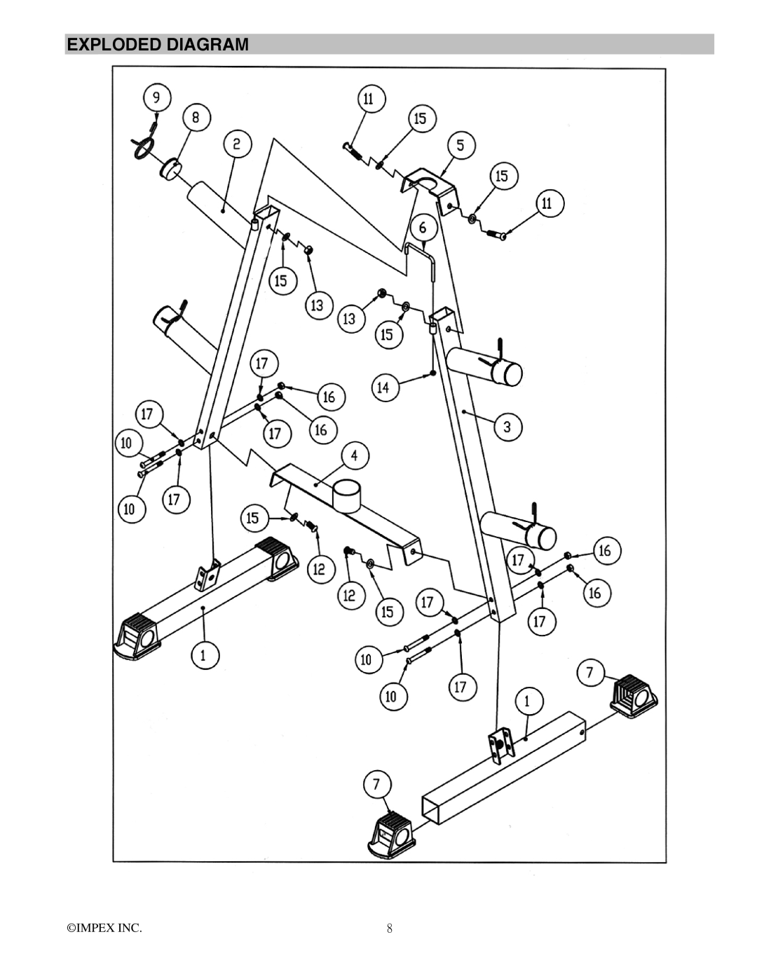 Impex SAG-44.1 manual Exploded Diagram 