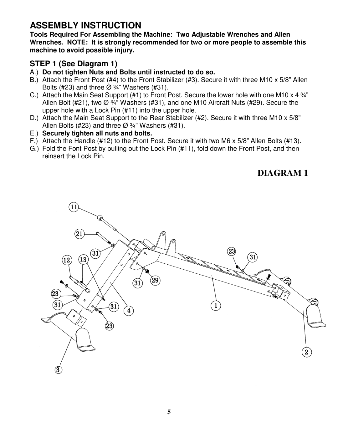 Impex SB-670 manual Assembly Instruction 