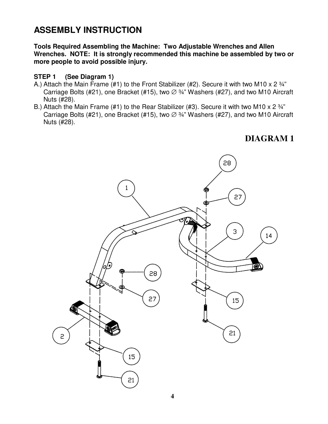 Impex SB 680 manual Assembly Instruction 