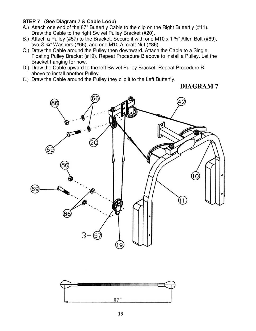 Impex SM 4000 manual See Diagram 7 & Cable Loop 