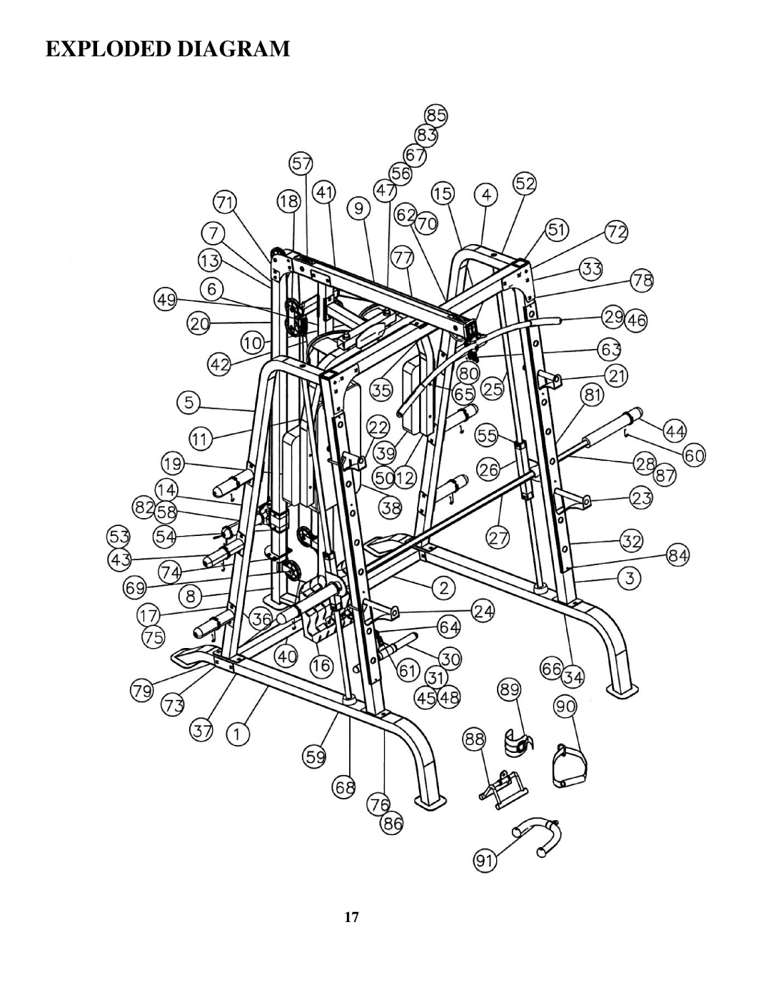 Impex SM 4000 manual Exploded Diagram 