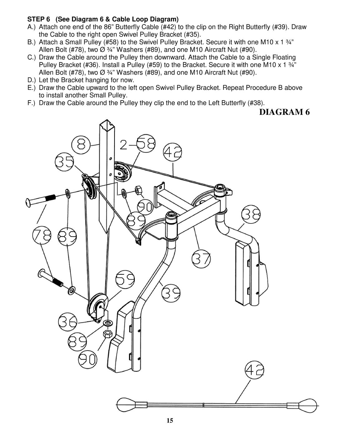 Impex SM-6001 manual See Diagram 6 & Cable Loop Diagram 